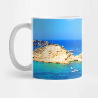 Scenery from Tremiti Islands with Adriatic Sea, island, rocky spurs Mug